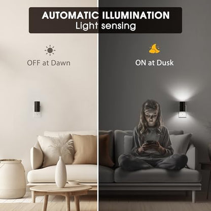 Briignite Night Lights Plug into Wall, Modern LED Night Light Plug in