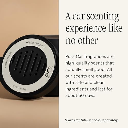 Pura Car Scent Refill, White Bergamot