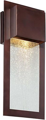 Minka Lavery 72382-246 Westgate Modern Outdoor Dark Sky Wall Light Exterior Wall Lantern, 1 Light, 35 Watt Halogen, Bronze