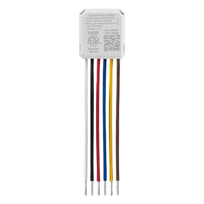Zooz 700 Series Z-Wave Long Range Double Relay ZEN52 | Control 2 Lights Individually, Signal Repeater | Works with SmartThings, Hubitat, and Home Assistant (JS) | Z-Wave Hub Required (Sold Separately)