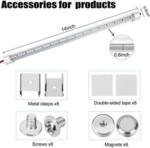 Rifachua 12V LED Interior Light Bar DC 12 Volt led Strip Lights 14"