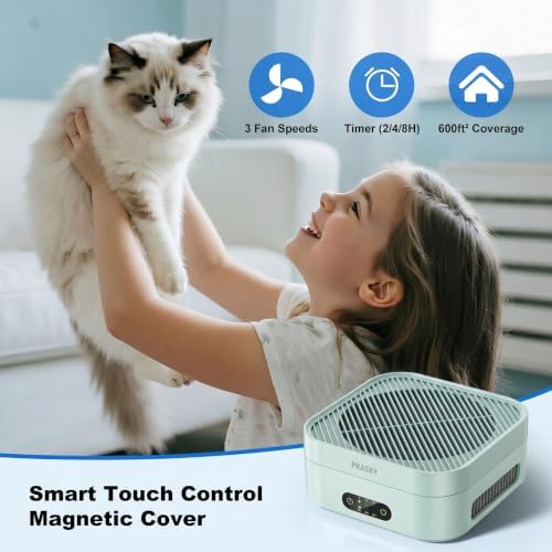 Air Purifiers for Home, 2 Filter, Plug-in, Quiet H13 True HEPA Purifier Car