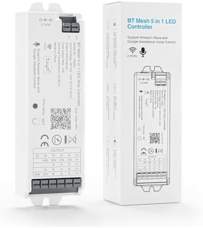 5in1 LM053 Bluetooth Mesh PWM LED Strip Controller APP Control
