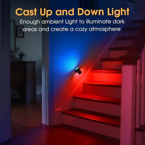 Briignite Night Lights Plug into Wall, 10-Color Changing RGB Night Light