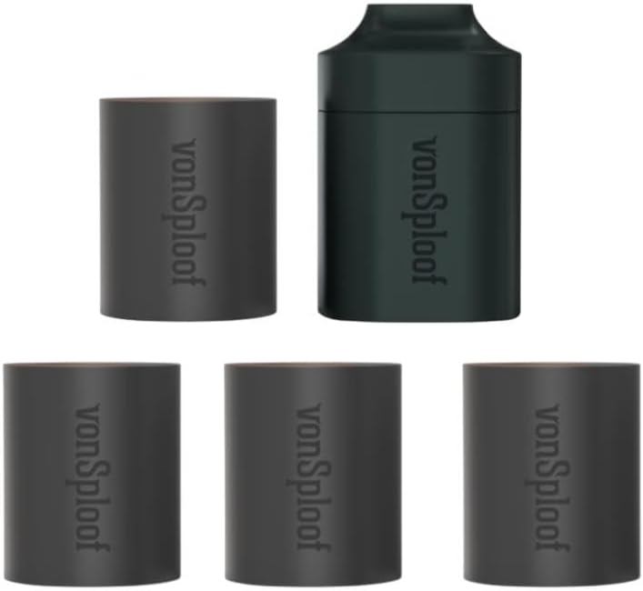 Personal Air Filter Bundle - 1 Gray Case + 4 Filters - Eliminate Smoke For Roommates Relatives and Buddy I Easy To Use & Long Lasting Replaceable Filter I Bundle offer 1 Case + 4 Filters