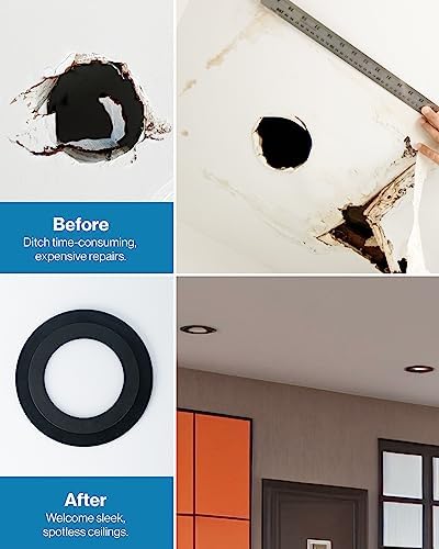 Sunco 12 Pack 6 Inch Recessed Light Goof Ring, Black