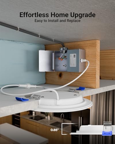 Sunco 24 Pack 6 Inch Canless LED Ultra-Slim Recessed Light, 14W-100W