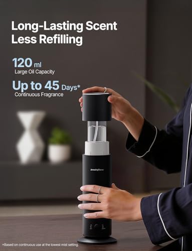 Waterless Essential Oil Diffuser with 5 x 20mL Hotel Scent Fragrance Oils