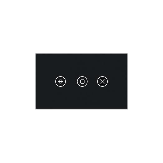 Smart Roller Shutter Switch,Need Neutral Wire,Black
