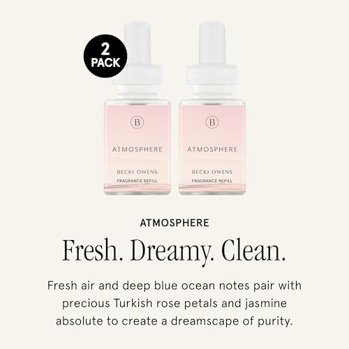 Pura x Becki Owens Home Diffuser Refill, 2 Pack, Atmosphere