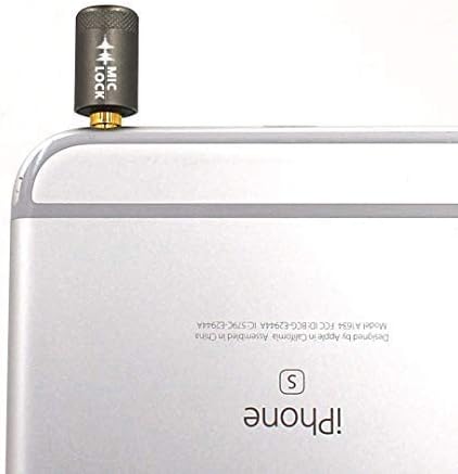 Mic-Lock 3.5mm for Headphone Port - Microphone Audio and Data Security - Privacy Protector for Laptops, Smartphones, Tablets, and Computers (Gray, Single Pack)