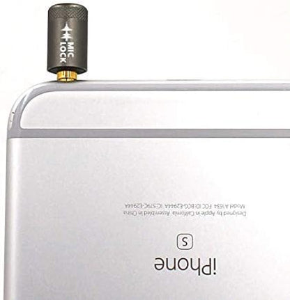 Mic-Lock 3.5mm for Headphone Port - Microphone Audio and Data Security - Privacy Protector for Laptops, Smartphones, Tablets, and Computers (Gray, Single Pack)