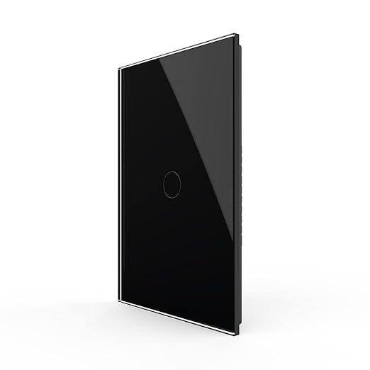 LIVOLO WiFi Touch Wall Switch for Smart Home, Compatible with Alexa & Google Home, Neutral Wire Required, 1 Gang, Tempered Glass Panel, (Black)