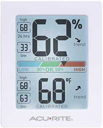 AcuRite Pro Humidity Meter & Thermometer, Hygrometer with Backlight