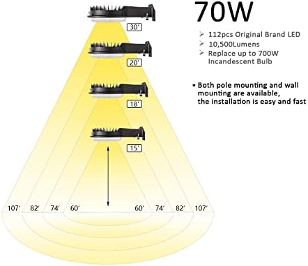 LED Barn Light Dusk to Dawn Yard Outdoor Light with Photocell 5000K
