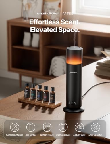 Waterless Essential Oil Diffuser with 5 x 20mL Hotel Scent Fragrance Oils