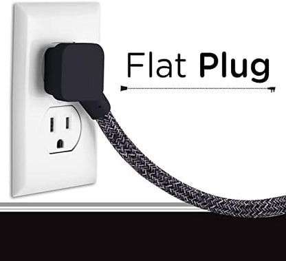 Cordinate 3 Outlet Power Strip 10 Ft Braided Extension Cord