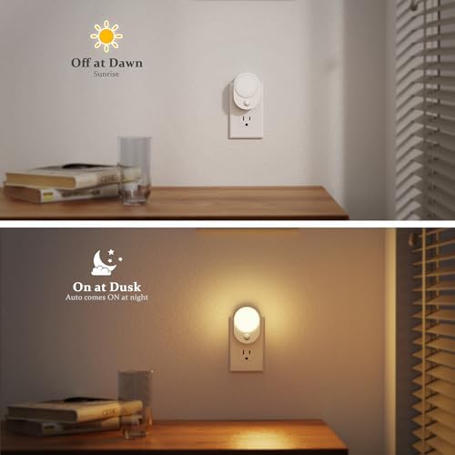 JandCase Motion Sensor Night Light, 4 Pack Motion Activated Sensor