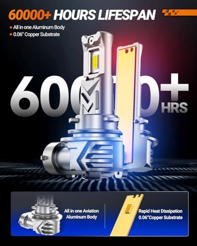 SEALIGHT H11 LED Fog Light Bulb, Toyota RAV4 2012-2021, H8 H16 30000LM