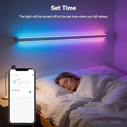 PAUTIX COB LED Strip Lights Pro, UL-Listed RGB Smart IC Chasing Color Addressable COB LED Tape Light, Music Sync Flexible RGB LED Lights, Smart Strip Light, for Party, Bedroom, Color Changing, 20ft
