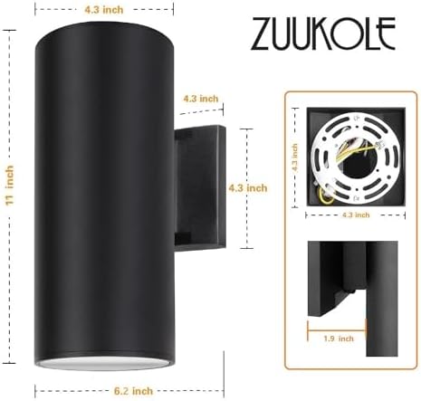 Outdoor Wall Light, Anti-Rust Waterproof Exterior Lighting
