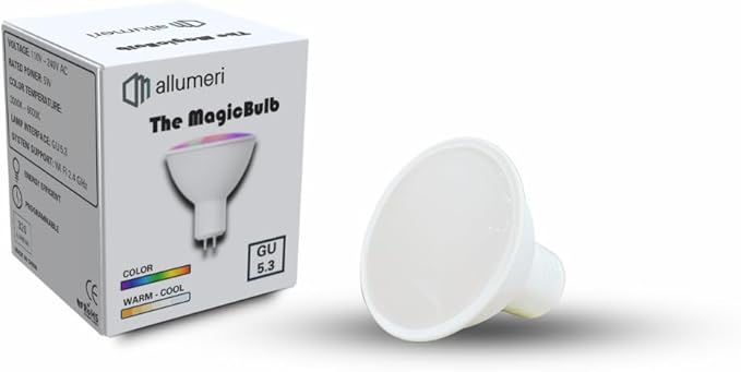 MR16 Smart LED Light Bulb, 50 Watt Equivalent, Energy Efficient 5W, GU5.3 Base, Dimmable, Color-Changing LED with App & Voice Control (1)
