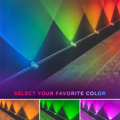 Enbrighten Spectrum Remote Controlled Indoor Accent Wall String Lights