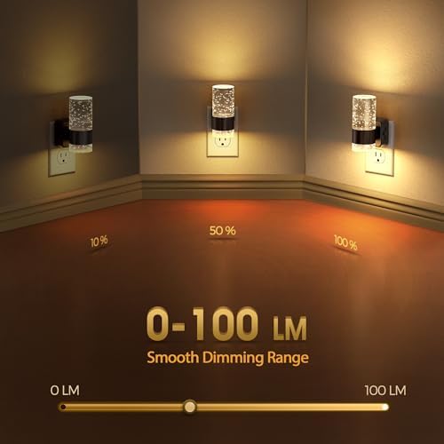 Briignite Night Light, Dimmable Night Lights Plug into Wall