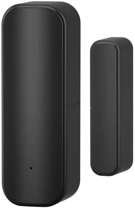 WiFi Door and Window Sensor for Home Security, 1 Pack, Smart App Notifications, No Batteries Included, Black