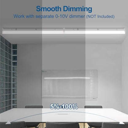 DAKASON 4FT LED Linear Ceiling Light Fixture 1Pack, 40W/32W/24W, 3CCT