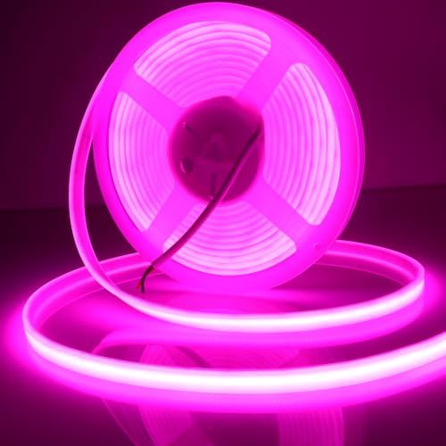 LEDENET COB LED Strip Lights Waterproof IP67 DC12V 16.4ft/5m 480LEDs/m Pink