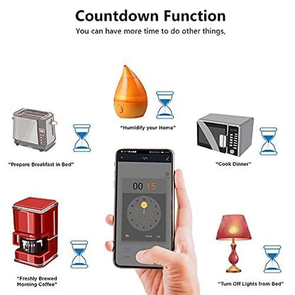 Wifi Smart Wall Switch Press Key Compatible Compatible with Alexa,Google Assistant,No Neutral line Needed and Neutral line Needed Dual Mode,EU,10A (1 Key)
