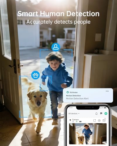 Armorcope WiFi Cameras for Home Security,2K Indoor Home Camera with AI Motion Detection,Night Vision, 2-Way Audio for/Pet/Dog/Baby Monitor, Cloud & 24/7 SD Recording, Phone App