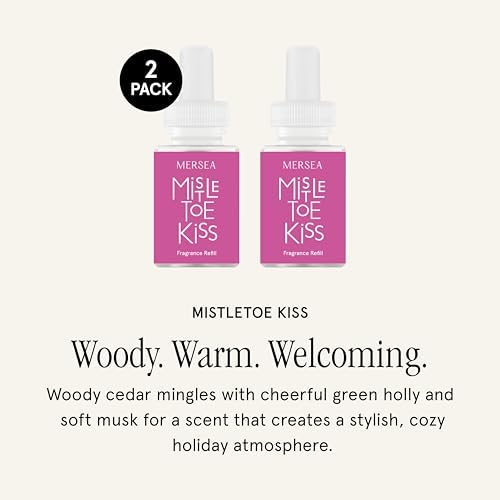 Pura x Mersea Home Diffuser Refill, 2 Pack, Mistletoe Kiss