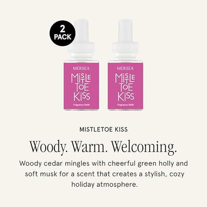 Pura x Mersea Home Diffuser Refill, 2 Pack, Mistletoe Kiss