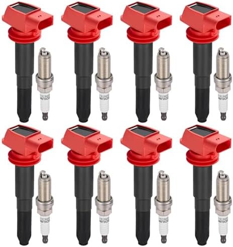 BDFHYK Ignition Coil UF660 and Spark Plug AP5325 for Porsche Cayenne 08-18