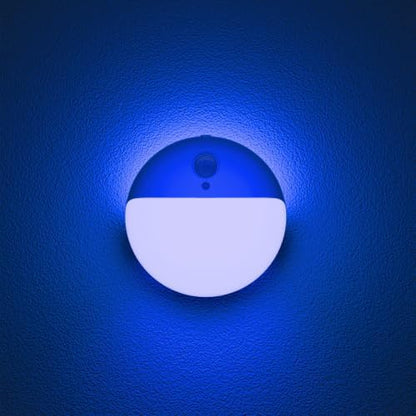 YUNLEX Toilet Light Motion Sensor, Dim Blue Night Light Battery Operated
