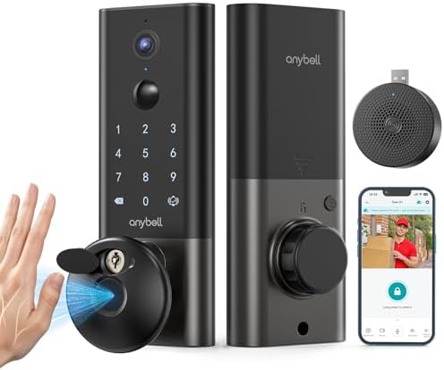 Palm Vein Smart Video Door Lock Wi-Fi Deadbolt for Front Door