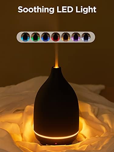 InnoGear 150ml Ceramic Essential Oil Diffuser, Diffusers for Home, Black