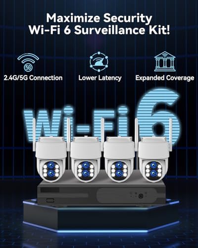 4PCS CCTV Security Camera System with 4K NVR