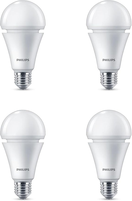 PHILIPS LED 150W A21 4-Pack Soft White Soft White (2700K) 2610 Lumen (29W = 150W) Dimmable Frosted Flicker-Free Light Bulbs