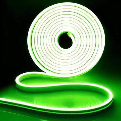 iNextStation 16.4FT DC12V LED Strip Lights Green Neon Rope Lights (No Plug)