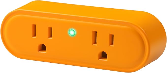 Thermostatically Controlled Outlet: Automatically Turn on Below 32℉, Turn Off Above 47℉ Unnecessary to Control Power Manually in Cold Winter Cube 1 Pack (Aurantium)
