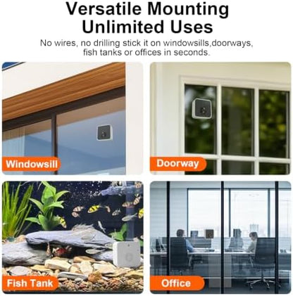 2.5K Wireless Window Camera with 45-Day Battery, 2.4/5G WiFi, 6s Pre-Roll