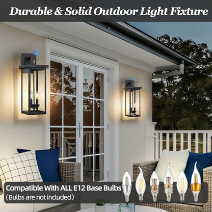 22 in Dawn to Dusk Outdoor Light Fixture,Large Outdoor Wall Lights