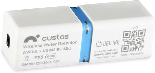 WWD Water Leak Detector, Smart Water Monitor, Battery Operated Smart Home Devices, Sub-Lipstick Design Water Alarm Leak Detector, No Wi-Fi Required, 1 Pack