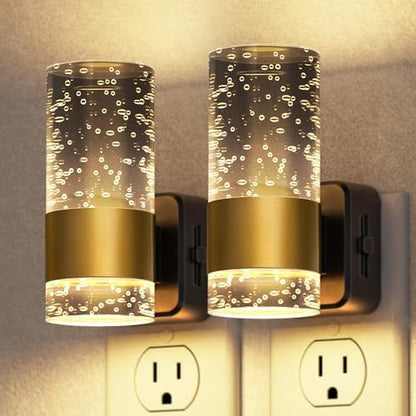Briignite Night Light, 2 Pack Dimmable Night Lights Plug into Wall