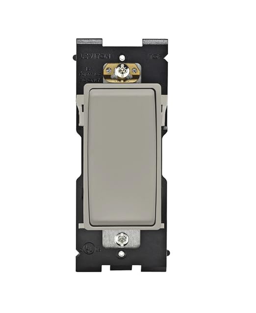 Leviton Renu Switch for 3-Way Applications, 15A-120/277VAC, RE153-WS, Wood Smoke
