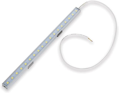 12V-24V Wide Voltage Range Aluminum Rigid DC 12 Volt To 24 Volt Lighting LED 11.8" LED Light Bar Lamp Strip Under-cabinet Marine Solar Off Grid Low Voltage Battery Light Tube PC Cover 18x 5050 Chip