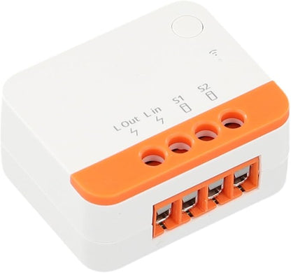 for ZBMINI-L2 for Zigbee 3.0 Smart Switch, Two-Way Relay Module, No Neutral Wire Required, Works with Rocker/Push Button, 100-240V 6A for Home Automation(2PCS.)